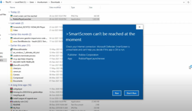 Windows Smartscreen can't be reached right now