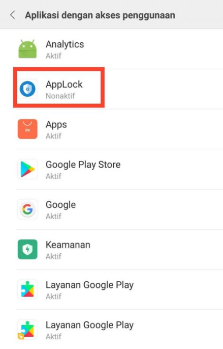 Pakai AppLock 